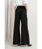 Black & White Pinstripe Pants - Unique Vintage - Womens, BOTTOMS, PANTS
