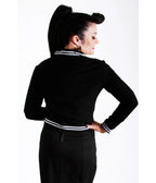 Black Widow Spiderweb Jacket - Unique Vintage - Womens, TOPS, OUTERWEAR