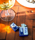 Blue Sardines in Love Refillable Metal Lighter - Unique Vintage - Lighter