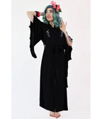 Bonsai Kitten Black Bat Kimono - Unique Vintage - Womens, ACCESSORIES, HOSIERY
