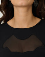 Bonsai Kitten Black Bat Wing Top - Unique Vintage - Womens, TOPS, WOVEN TOPS