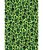 Bonsai Kitten Green Franken-Leopard Print Tie Crop Top - Unique Vintage - Womens, TOPS, WOVEN TOPS