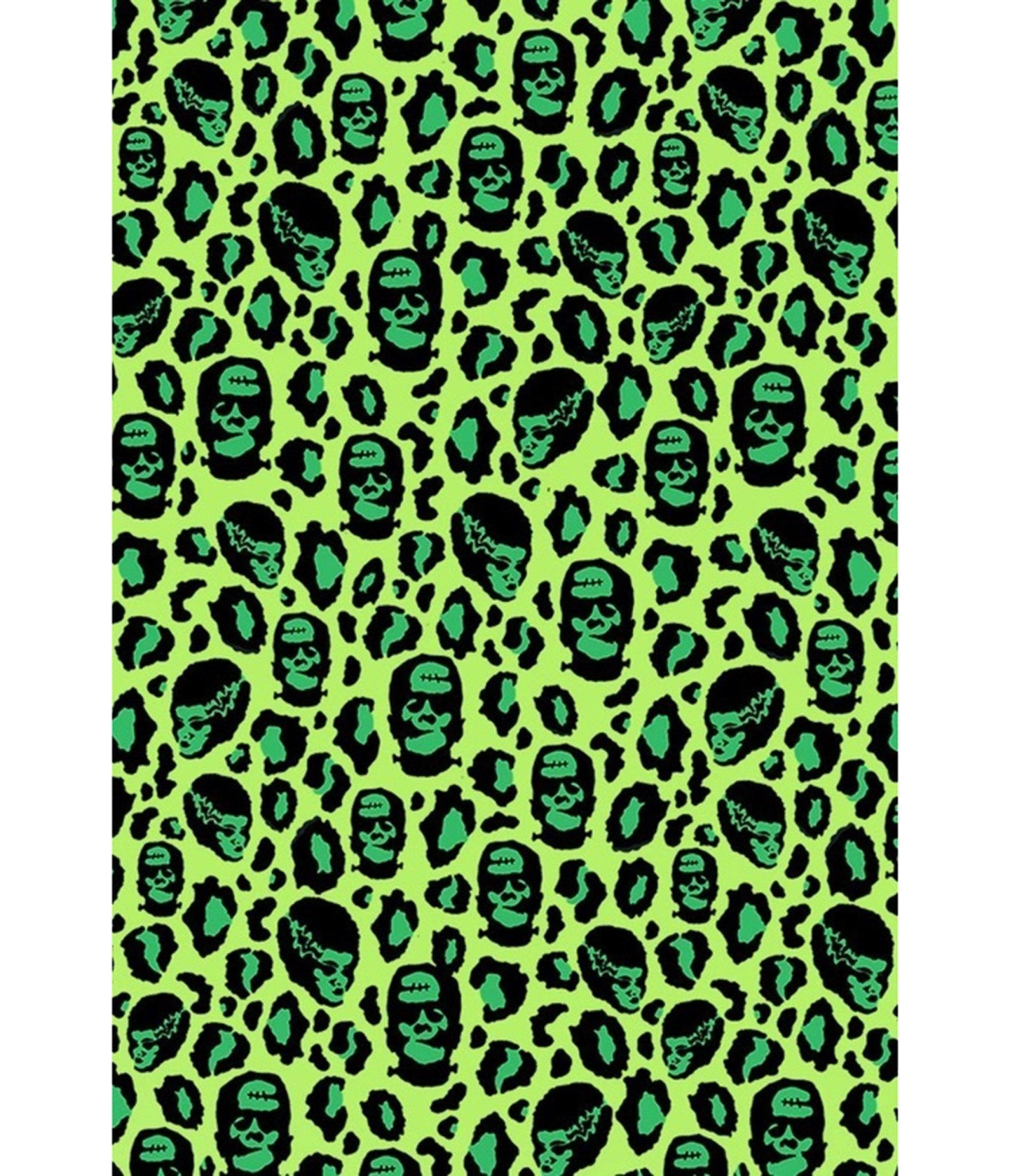 Bonsai Kitten Green Franken-Leopard Print Tie Crop Top - Unique Vintage - Womens, TOPS, WOVEN TOPS