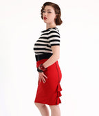 Bonsai Kitten Red Devil Doll Bustle Skirt - Unique Vintage - Womens, BOTTOMS, SKIRTS