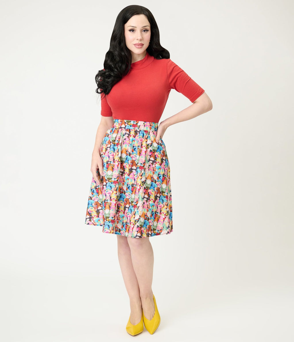 Brick Red Knit Denise Top - Unique Vintage - Womens, TOPS, KNIT TOPS