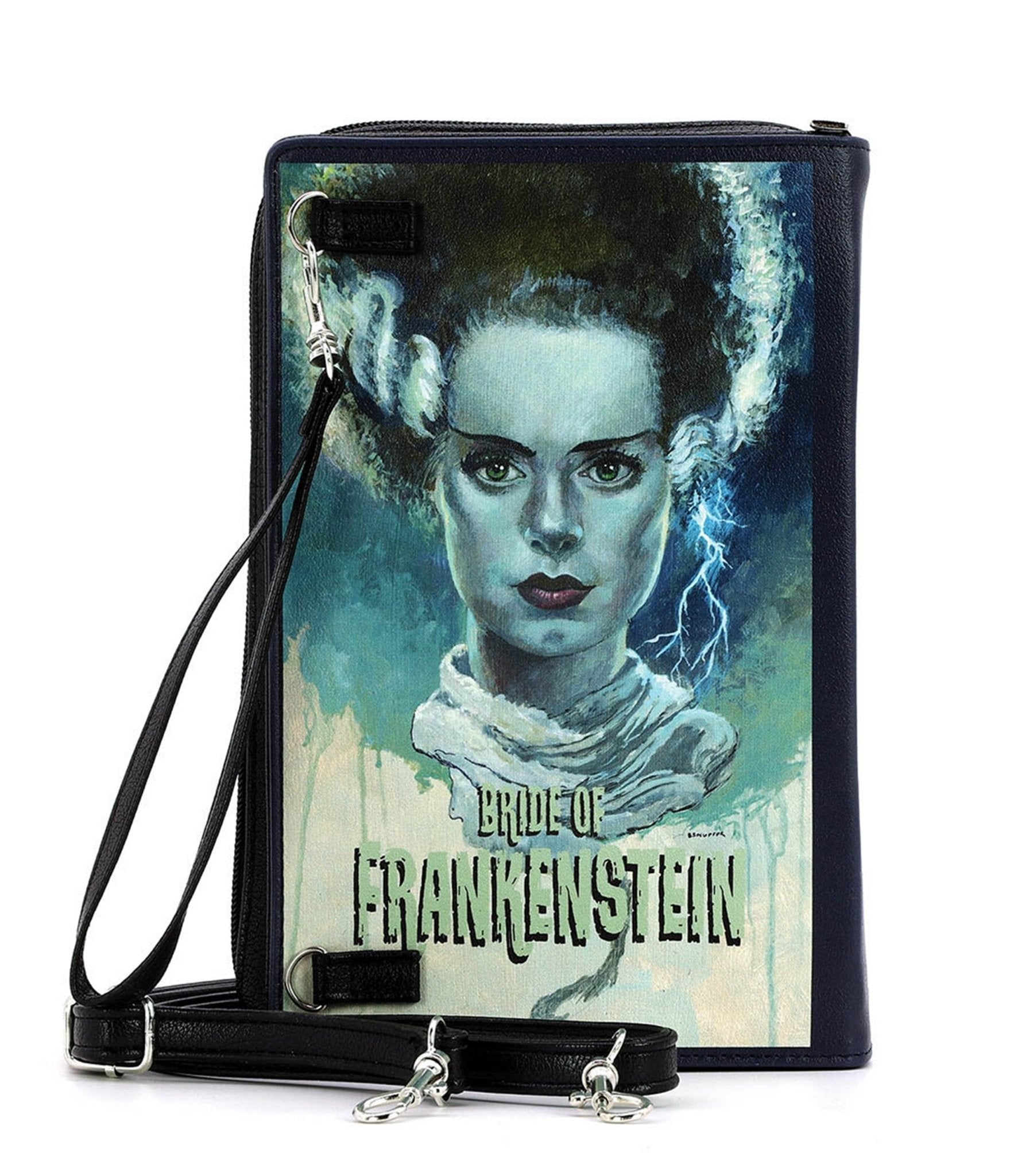 Bride of Frankenstein Book Clutch Bag - Unique Vintage - Womens, ACCESSORIES, HANDBAGS