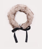 Brown Broadway Faux Fur Collar - Unique Vintage - Scarves