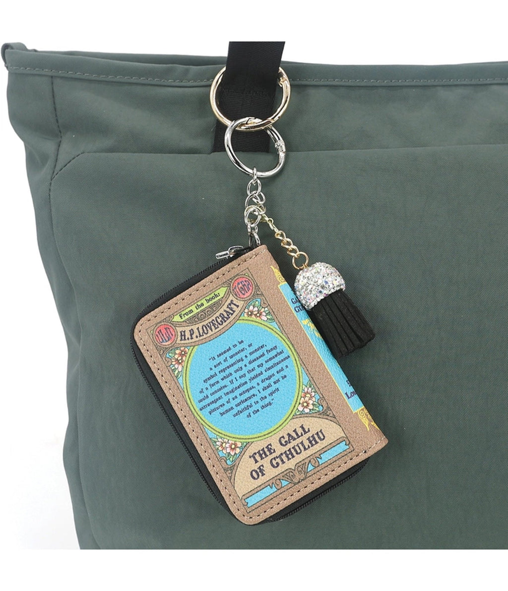 Brown Call of Cthulhu Print Bag Charm - Unique Vintage - Womens, ACCESSORIES, HANDBAGS