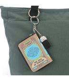 Brown Call of Cthulhu Print Bag Charm - Unique Vintage - Womens, ACCESSORIES, HANDBAGS