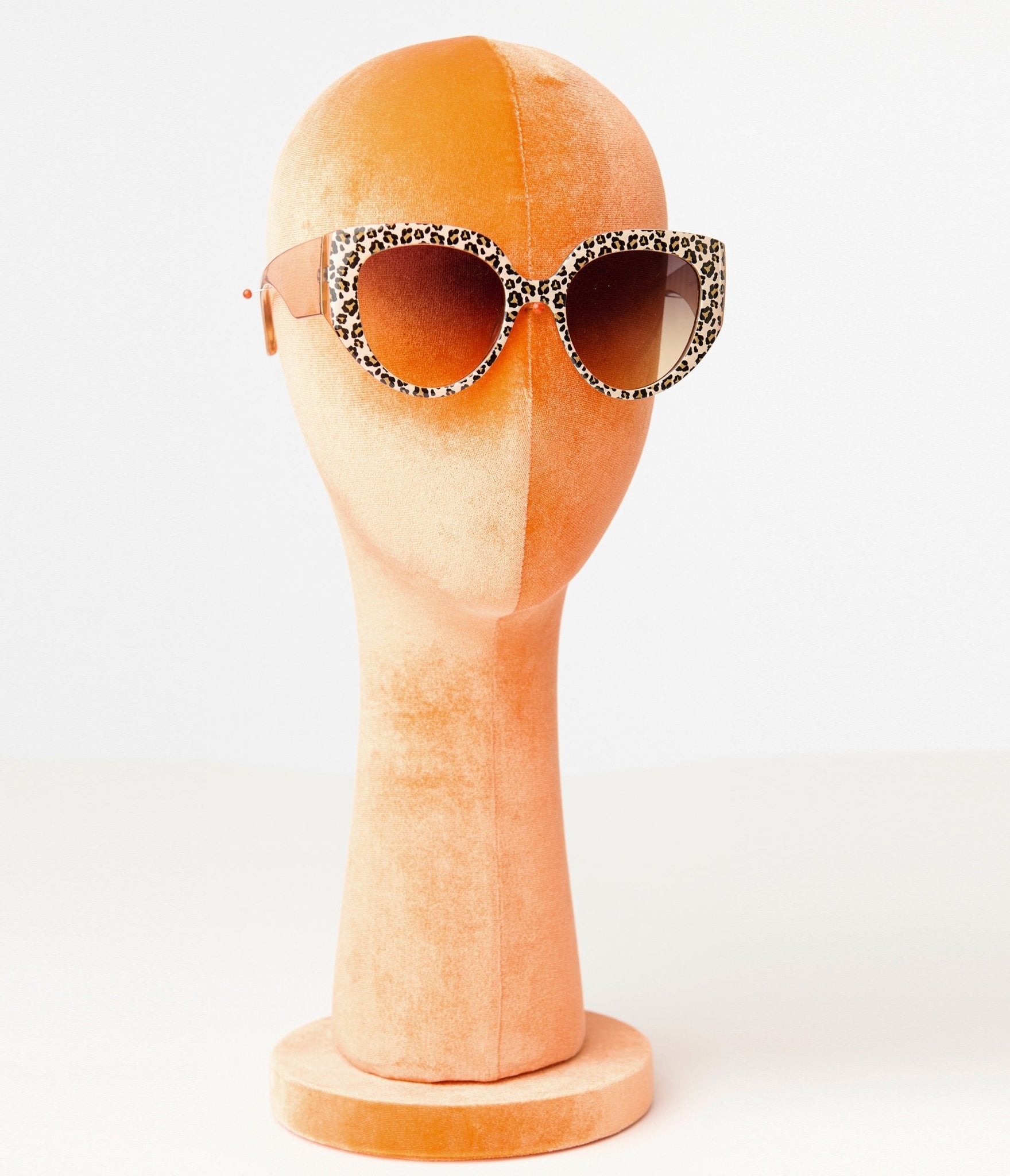 Brown Leopard Print Cat Eye Sunglasses - Unique Vintage - Womens, ACCESSORIES, SUNGLASSES