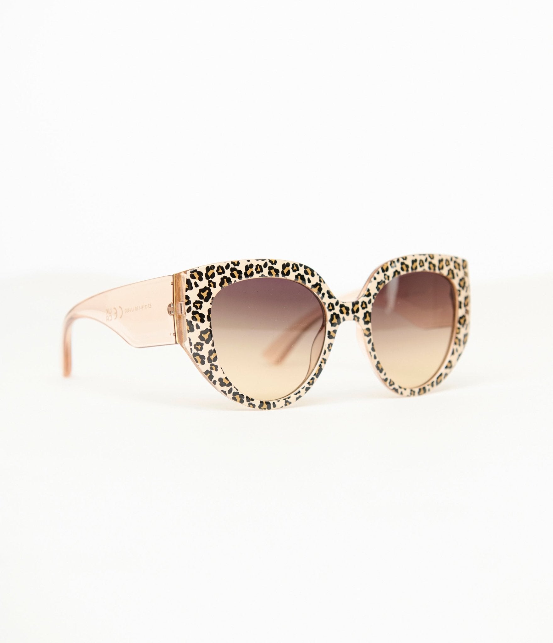 Brown Leopard Print Cat Eye Sunglasses - Unique Vintage - Womens, ACCESSORIES, SUNGLASSES