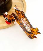 Brown Tortoiseshell Dachshund Hair Claw Clip - Unique Vintage - Womens, ACCESSORIES, HAIR