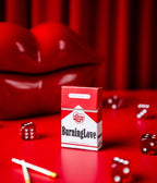 Burning Love Red & White Cigarette-Shaped Matches - Unique Vintage - Matches