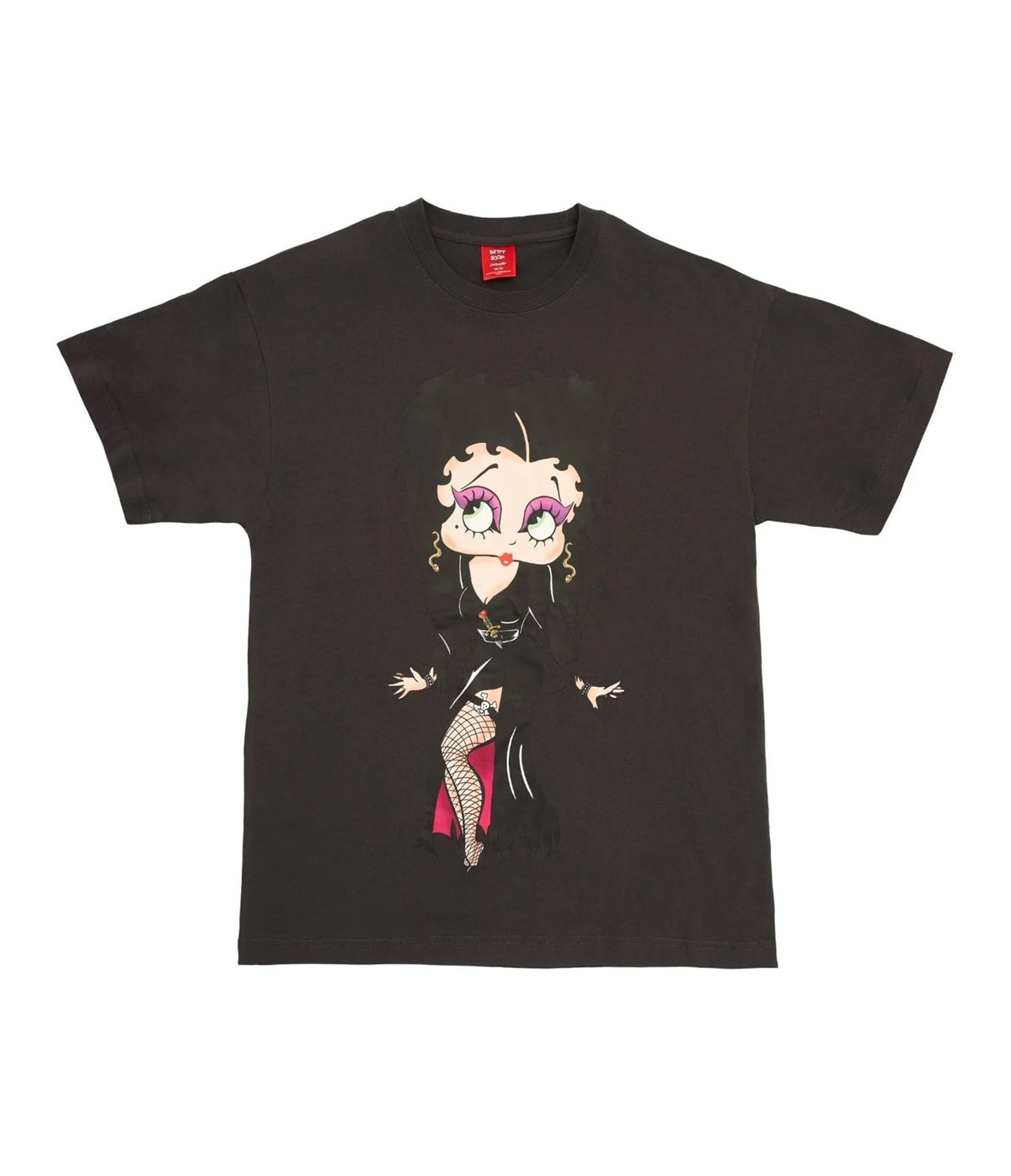 Cakeworthy Betty Boop x Elvira Unisex Graphic Tee - Unique Vintage - Womens, GRAPHIC TEES, CROPS