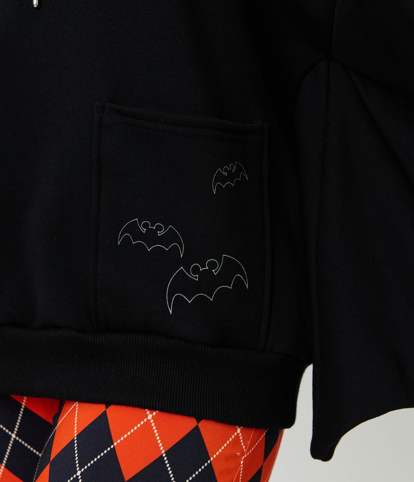 Cakeworthy Black Bat Minnie Ear Unisex Hoodie - Unique Vintage - Womens, TOPS, SWEATERS