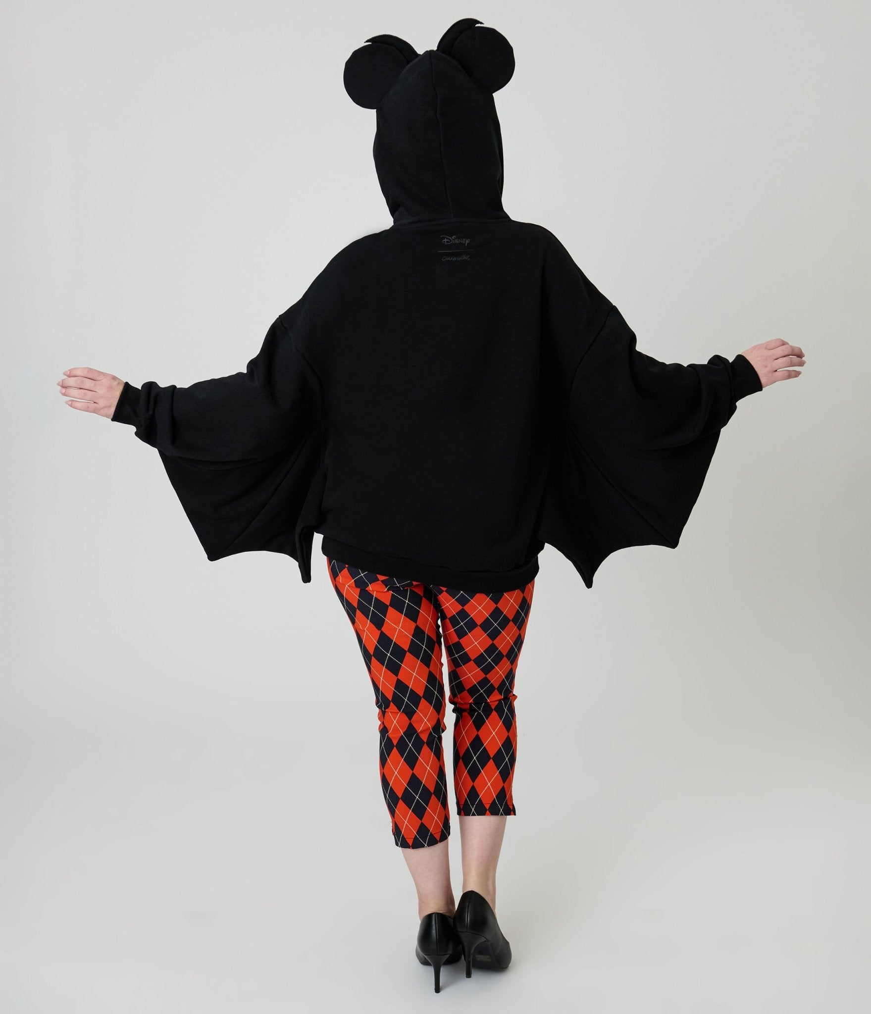 Cakeworthy Black Bat Minnie Ear Unisex Hoodie - Unique Vintage - Womens, TOPS, SWEATERS