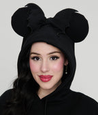 Cakeworthy Black Bat Minnie Ear Unisex Hoodie - Unique Vintage - Womens, TOPS, SWEATERS