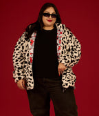 Cakeworthy Disney 101 Dalmatians Print Sherpa Jacket - Unique Vintage - Womens, TOPS, OUTERWEAR