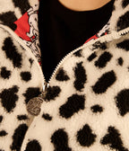 Cakeworthy Disney 101 Dalmatians Print Sherpa Jacket - Unique Vintage - Womens, TOPS, OUTERWEAR