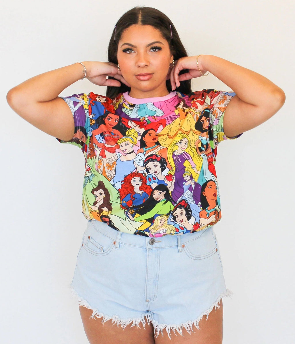 Cakeworthy Disney Princess Unisex Tee - Unique Vintage - Womens, GRAPHIC TEES, TEES