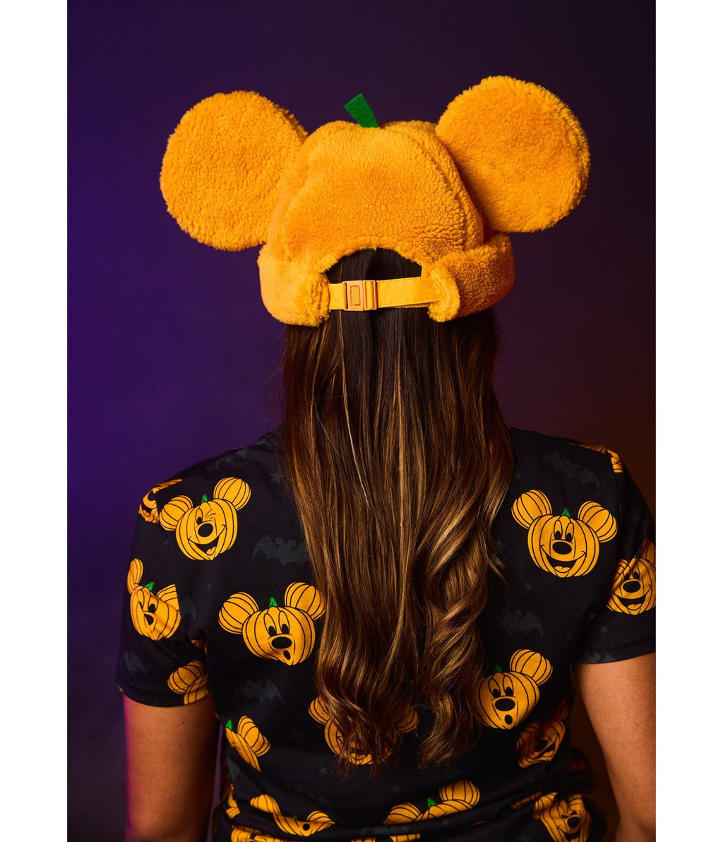Cakeworthy Mickey Pumpkin Sherpa Beanie - Unique Vintage - Womens, ACCESSORIES, HATS