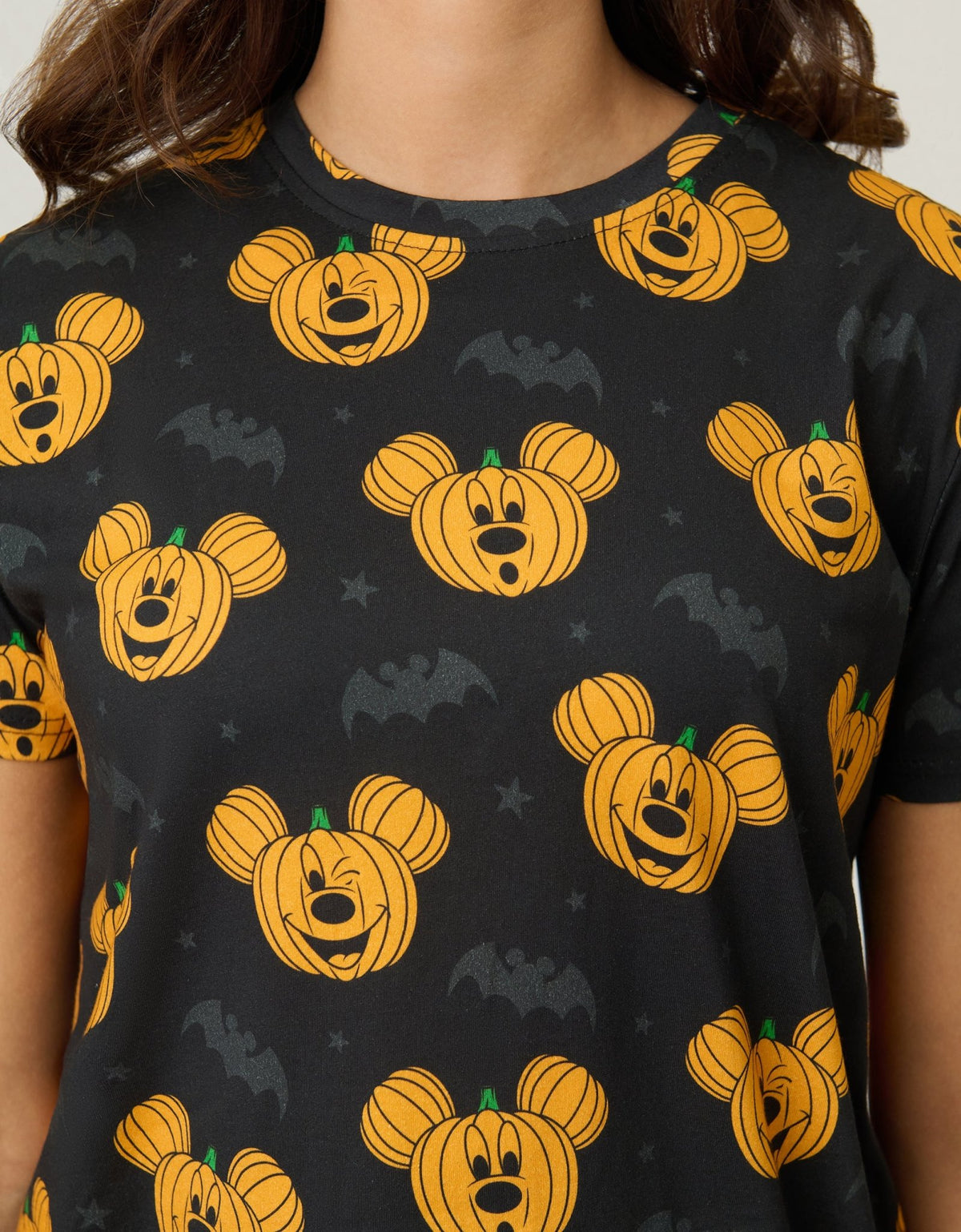 Cakeworthy Mickey Pumpkin Unisex Graphic Tee - Unique Vintage - Womens, TOPS, TEES