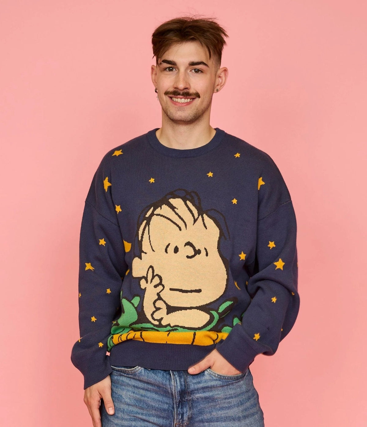 Cakeworthy Peanuts Great Pumpkin Charlie Brown Knit Sweater - Unique Vintage - Sweaters