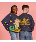 Cakeworthy Peanuts Great Pumpkin Charlie Brown Knit Sweater - Unique Vintage - Sweaters