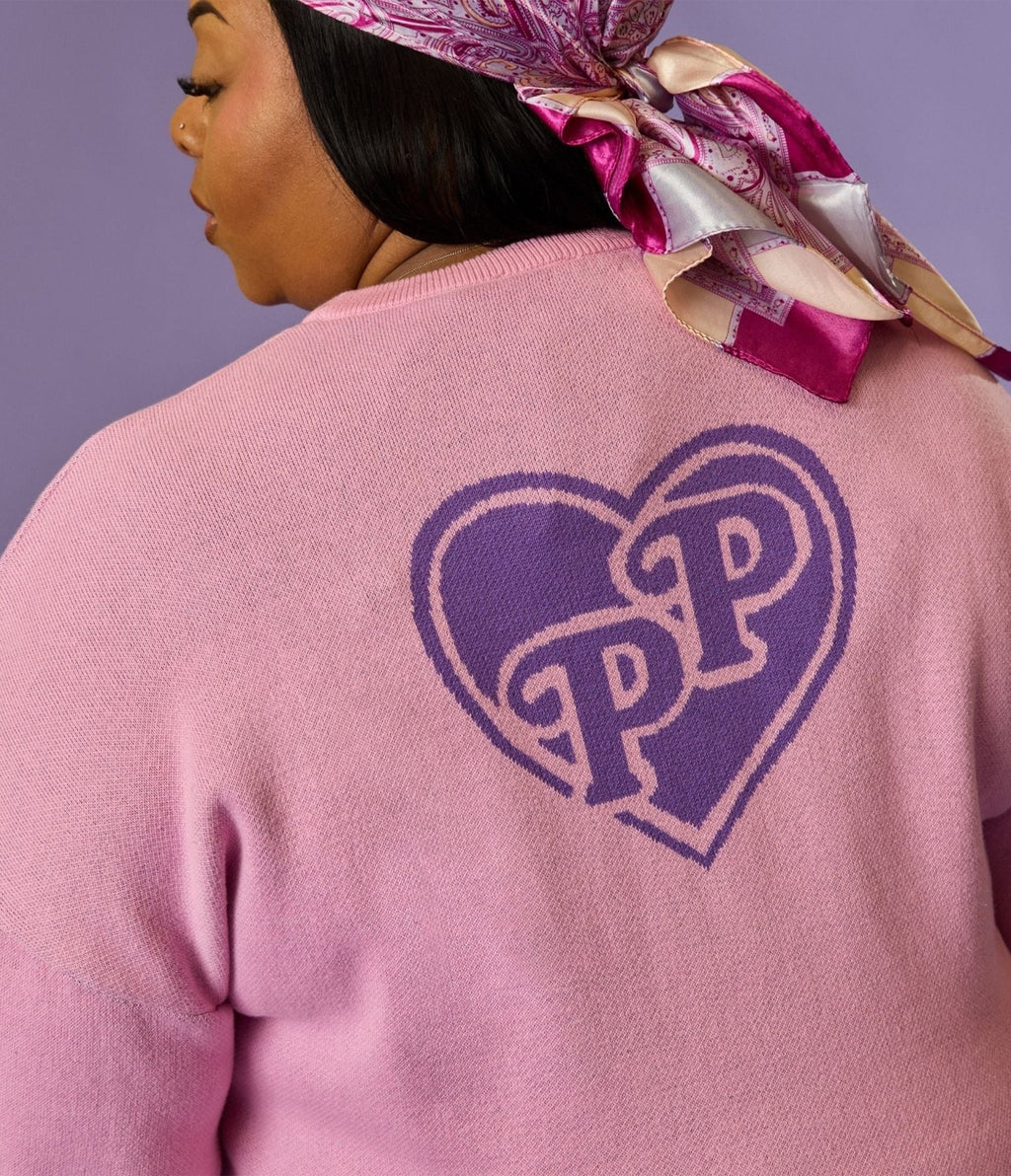 Cakeworthy Pink Polly Pocket Cotton Sweater - Unique Vintage - Womens, GRAPHIC TEES, SWEATSHIRTS