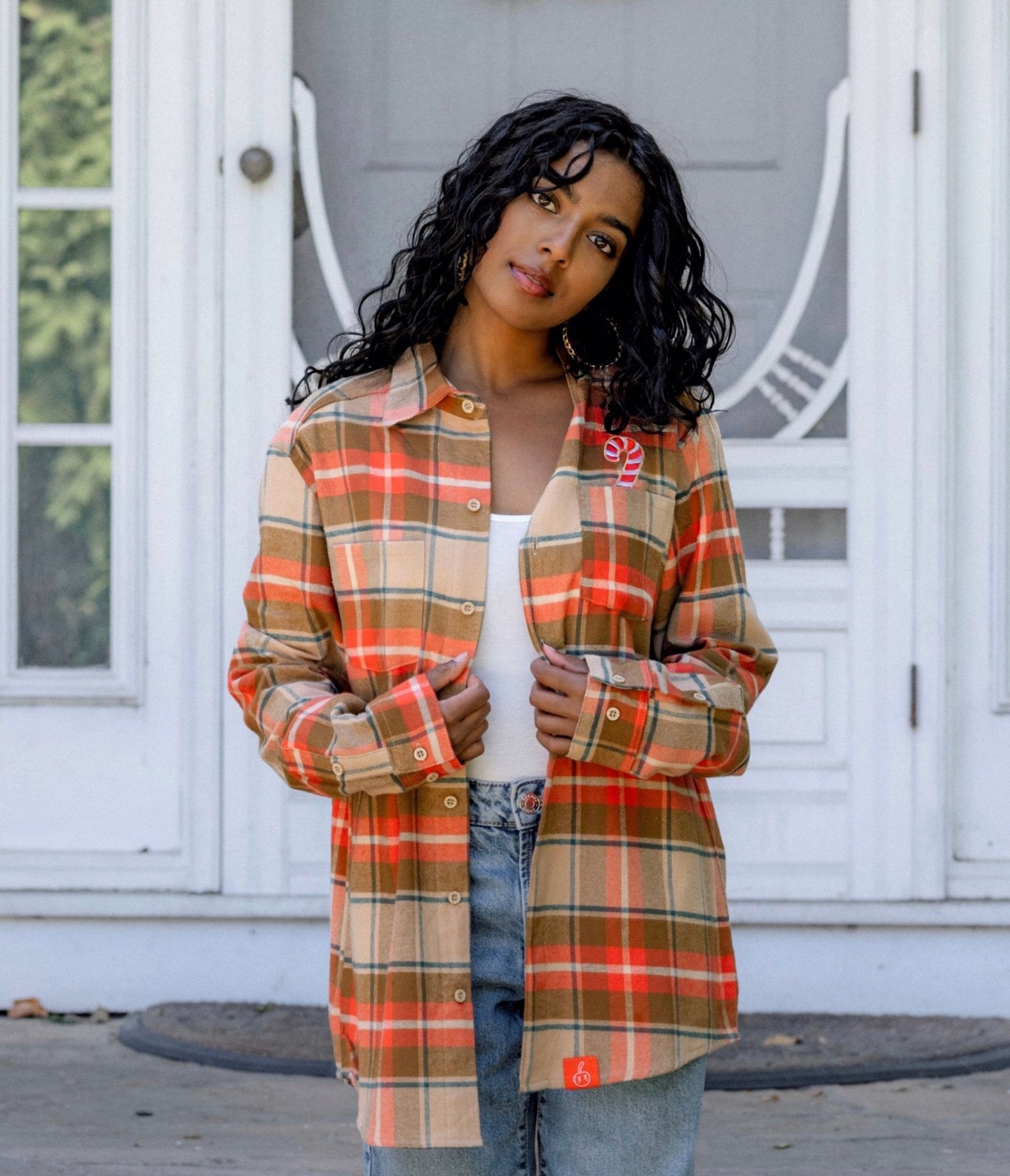 Cakeworthy Plaid Mickey Gingerbread Scented Flannel – Unique Vintage