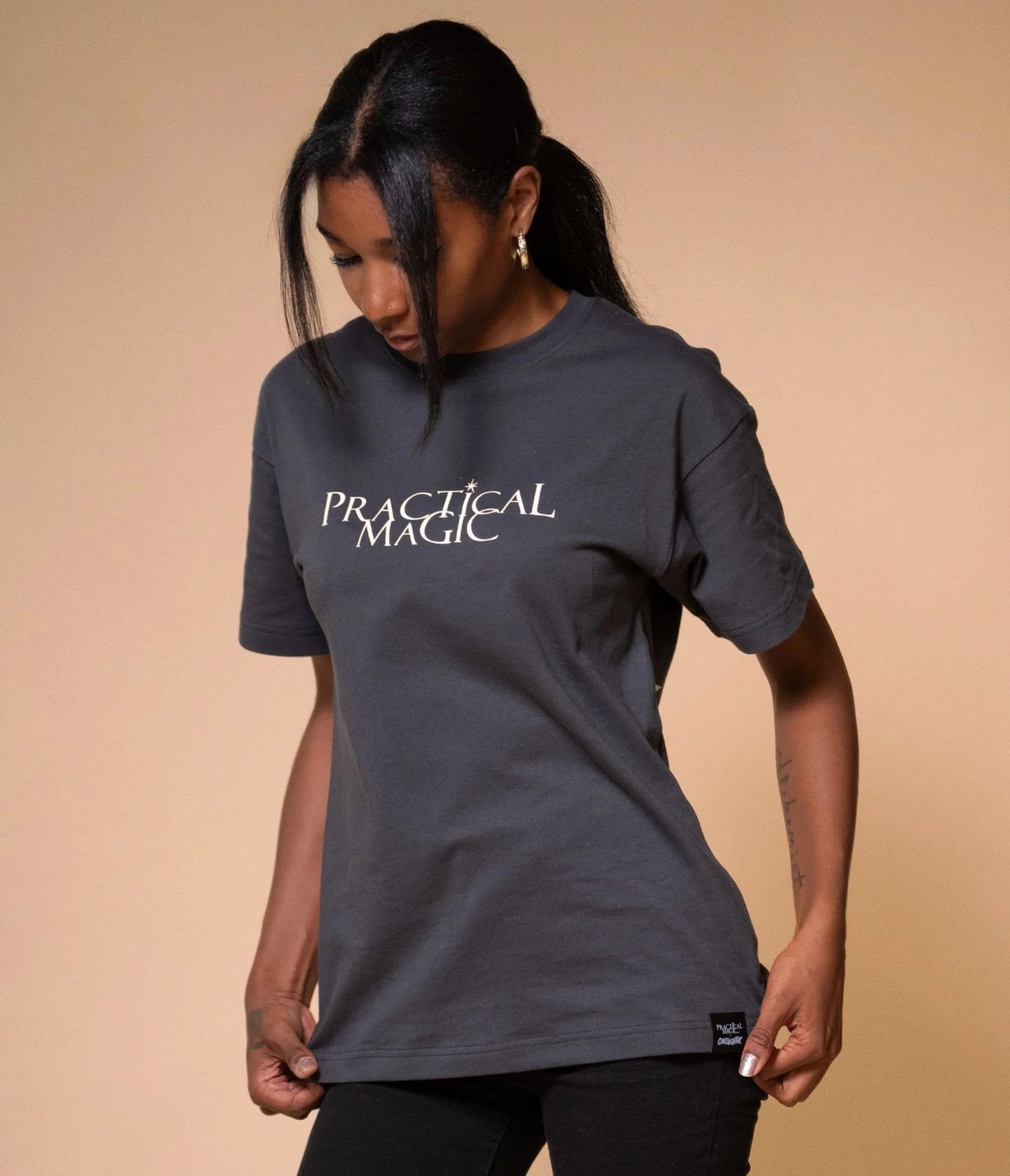 Cakeworthy Practical Magic Little Witch Graphic Tee - Unique Vintage - Womens, GRAPHIC TEES, TEES
