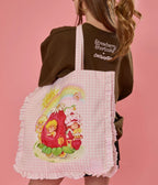 Cakeworthy Strawberry Shortcake Ruffle Tote Bag - Unique Vintage - Womens, ACCESSORIES, HANDBAGS