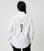 Cakeworthy White Glow in the Dark Mickey Ghost Flannel - Unique Vintage - Womens, TOPS, SHIRTS
