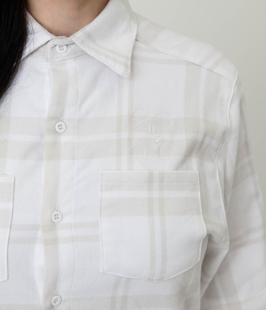 Cakeworthy White Glow in the Dark Mickey Ghost Flannel - Unique Vintage - Womens, TOPS, SHIRTS