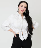 Cakeworthy White Glow in the Dark Mickey Ghost Flannel - Unique Vintage - Womens, TOPS, SHIRTS