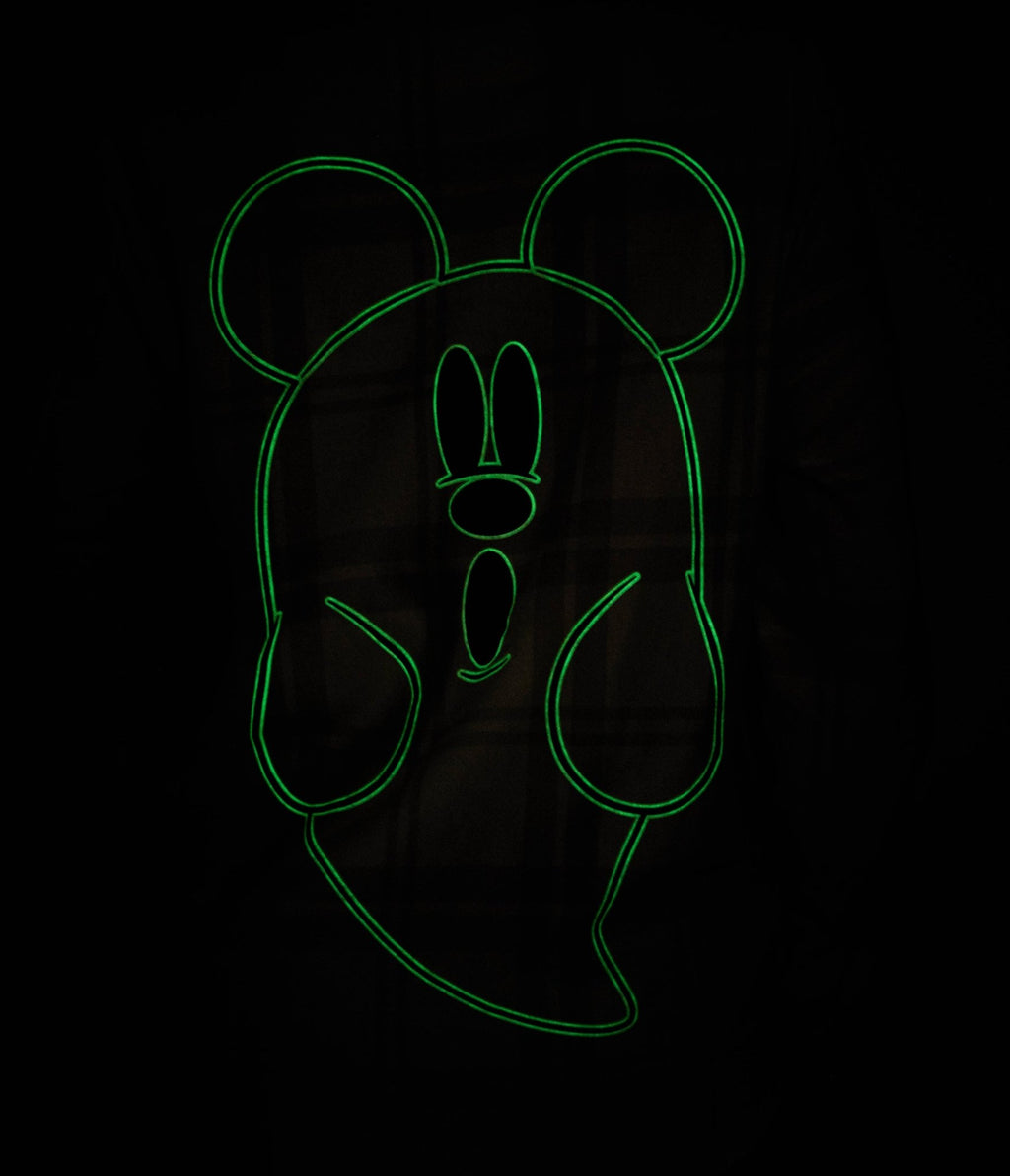 Cakeworthy White Glow in the Dark Mickey Ghost Flannel - Unique Vintage - Womens, TOPS, SHIRTS