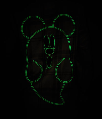 Cakeworthy White Glow in the Dark Mickey Ghost Flannel - Unique Vintage - Womens, TOPS, SHIRTS