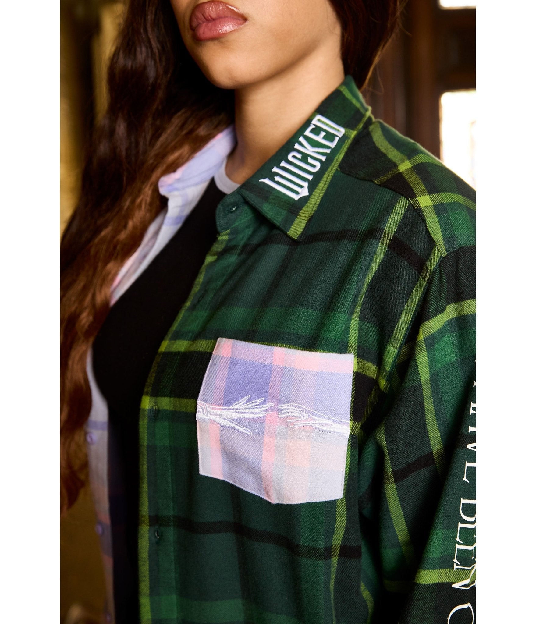 Cakeworthy Wicked For Good Flannel - Unique Vintage - Womens, TOPS, WOVEN TOPS