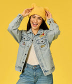 Cakeworthy Winnie the Pooh 100th Anniversary Denim Jacket - Unique Vintage - Womens, TOPS, OUTERWEAR