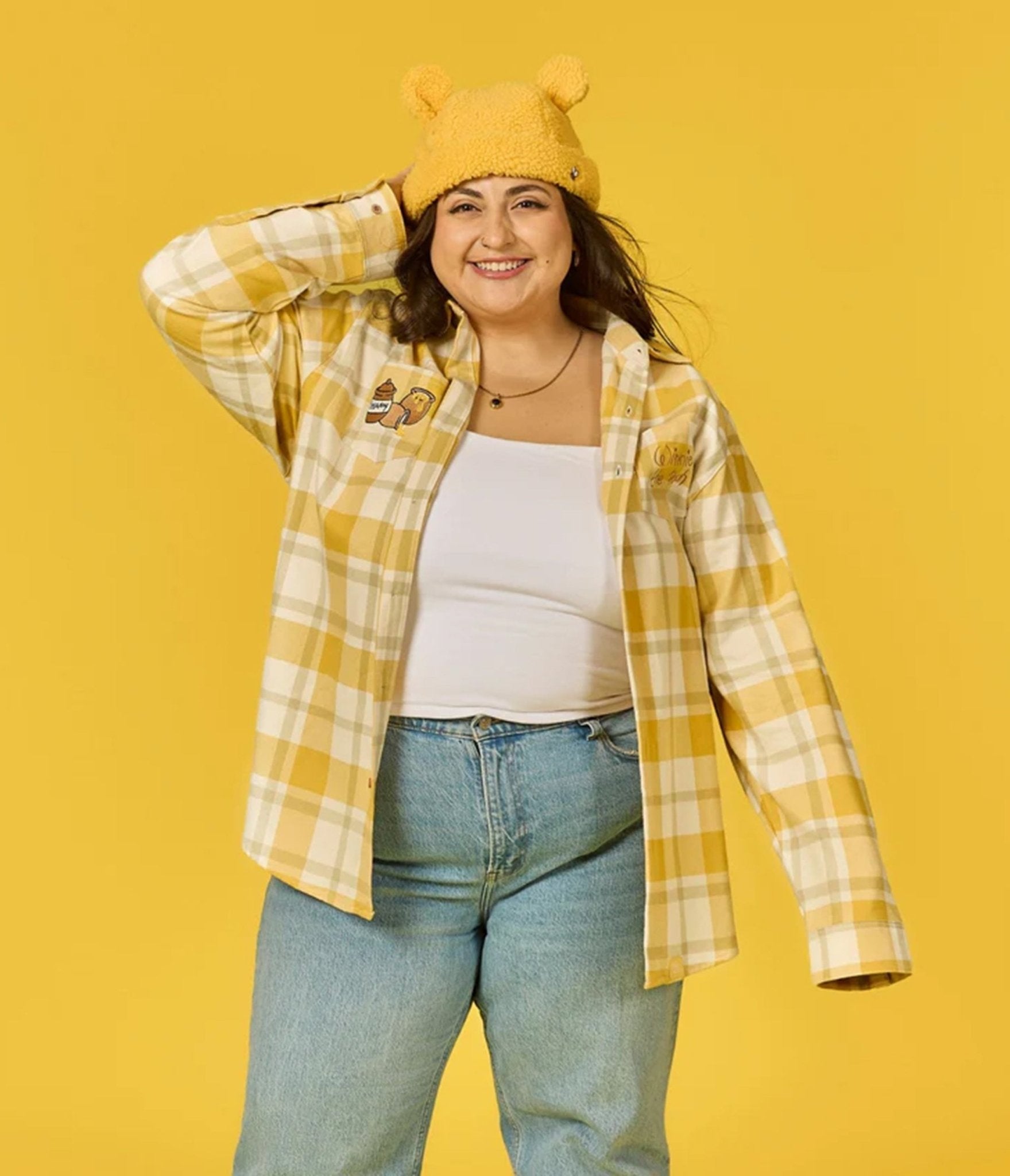 Cakeworthy Winnie the Pooh Flannel - Unique Vintage - Womens, TOPS, TEES