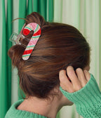 Candy Cane Hair Clip - Unique Vintage - Womens, ACCESSORIES, HAIR