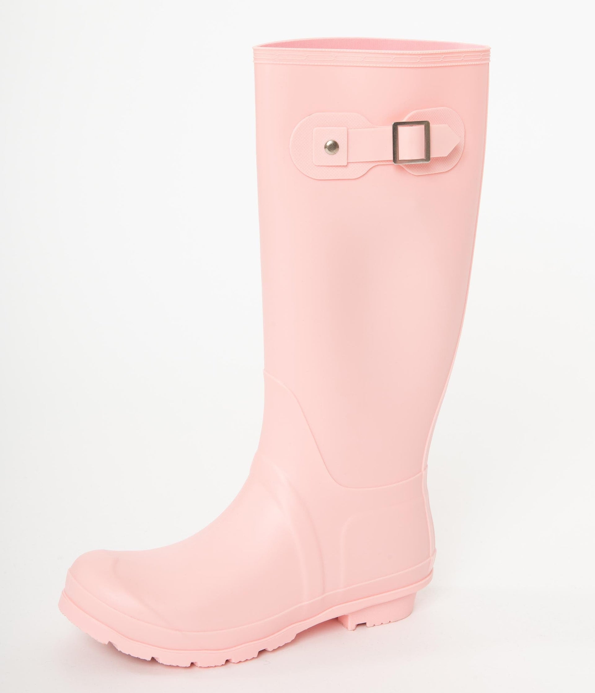Candy Floss Pink Rubber Rain Boots - Unique Vintage - Womens, SHOES, BOOTS