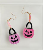 Candy in a Bucket Trick or Treat Earrings - Unique Vintage - Womens, ACCESSORIES, JEWELRY