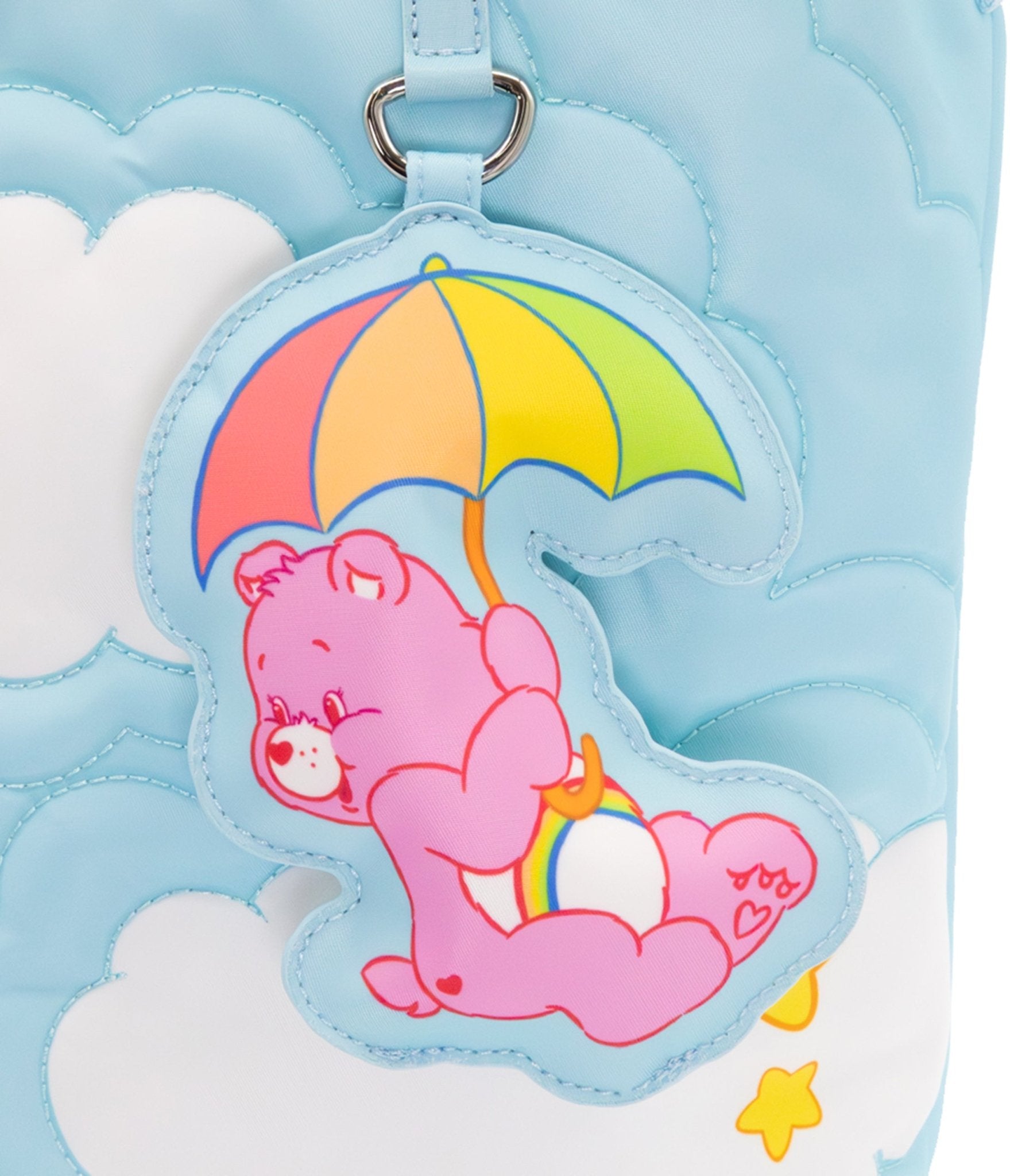 Care Bears Cloud Quilted Nylon Tote Bag - Unique Vintage - Womens, ACCESSORIES, HANDBAGS