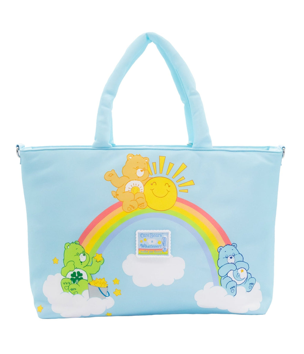 Care Bears Cloud Quilted Nylon Tote Bag - Unique Vintage - Womens, ACCESSORIES, HANDBAGS
