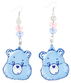 Care Bears Grumpy & Cheer Bear Reversible Earrings - Unique Vintage - Womens, ACCESSORIES, JEWELRY