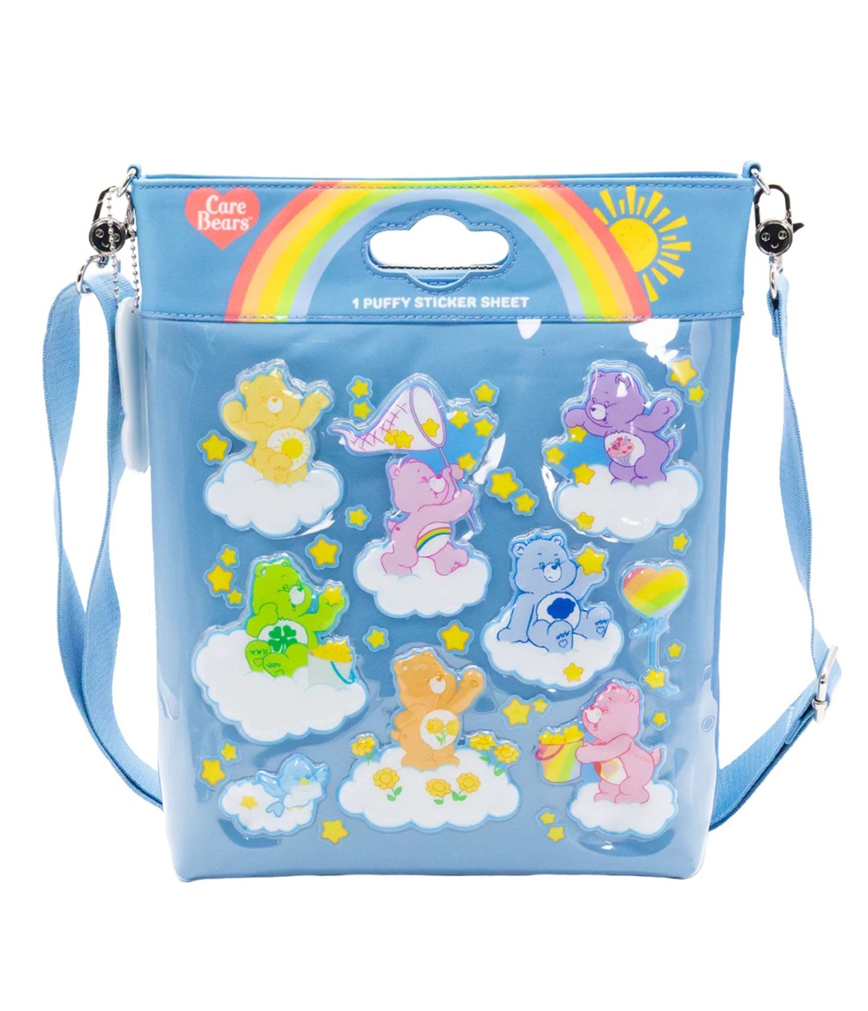Care Bears Sticker Sheet Crossbody Bag - Unique Vintage - Womens, ACCESSORIES, HANDBAGS