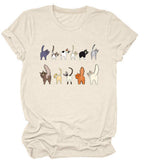 Cat Butts Unisex Graphic Tee - Unique Vintage - Womens, GRAPHIC TEES, TEES