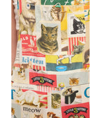 Cat Collage Printed Overalls - Unique Vintage - Womens, BOTTOMS, PANTS