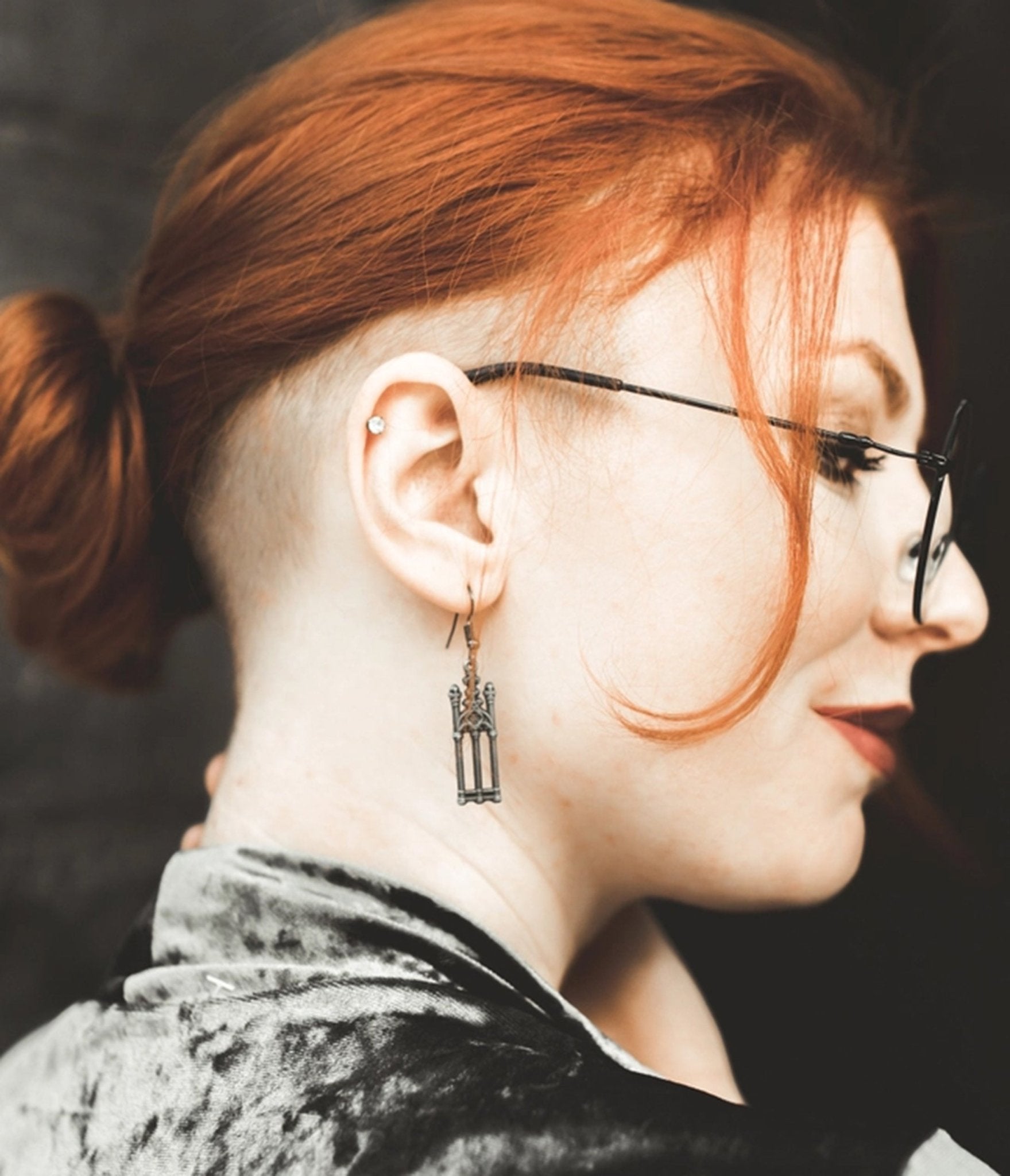 Cemetery Gates Dangle Earrings - Unique Vintage - Womens, ACCESSORIES, JEWELRY